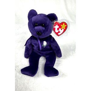 COPY - 1997 Original TY BEANIE BABY 💜  PRINCESS  💜 Tag Errors RARE ! Plush